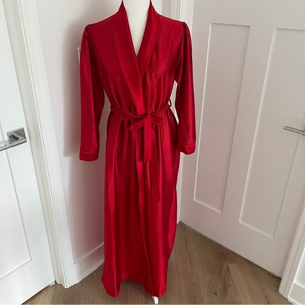 Van Raalte Vintage 60s Robe Cover Gown Silky Dacron Polyester Sz M *M11